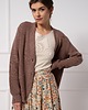 kardigany damskie Kardigan z domieszką kaszmiru, MILK CHOCOLATE BROWN