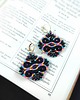 kolczyki soutache Aztec Czarny Neon kolczyki sutasz