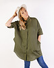 tuniki damskie Lniana tunika khaki