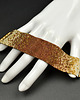 bransoletki ze szkła Brown Ombre, wyplatana bransoleta, beading