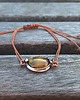 bransoletki wire wrapping Tygrysie oko - bransoletka sznurkowa
