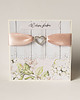 kartki scrapbooking Kartka ślubna z kokardą i kryształkami