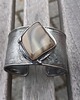 bransoletki wire wrapping Krzemień pasiasty - bransoletka regulowana