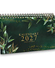kalendarze i plannery Kalendarz 2027 biurkowy GREEN SPARKLE wolnostojący