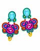 kolczyki soutache Duże i kolorowe kolczyki sutasz