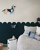 tapety i naklejki ścienne Wainscoting Solid  Dark - samoprzylepny dekoracyjny panel ścienny