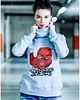 bluza z kapturem damska SLOGAN The Bassman Grey bluza damska organiczna