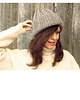 czapki damskie Czapka beanie handmade beż