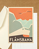grafiki i ilustracje Pocztówka, Flamsbana, Skandynawia, Norwegia