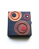 komody i szafki Szafka na klucze -  geometryczny ornament - drewniany organizer na klucze