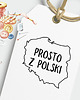 stemple Pieczątka dla rękodzielnika z napisem prosto z Polski