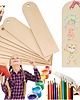 zakładki do książek Zakładki do książek dla dzieci Drewniana decoupage 10 SZT na prezent DIY