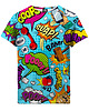 t-shirty dla dziewczynki T-shirt Girl DR.CROW Komiks Blue