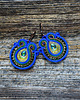 kolczyki soutache Peacock Eye-kolczyki soutache