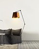 lampy podłogowe Czarna lampa stojąca z regulowanym ramieniem MANILA MIRROR w stylu loft