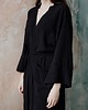 sukienki maxi damskie Kimono MIRA long / black