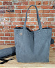 torby na ramię Lazy bag torba grafitowa na zamek / vegan