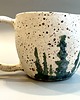 kubki Ceramiczny kubek z ręcznie malowanym lasem