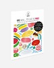 naklejki ścienne do pokoju dziecka Zestaw wielorazowych naklejek FOOD 100 szt.