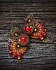 kolczyki soutache Autumn Garden - etniczne kolczyki soutache