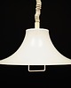 lampy wiszące Lampa wisząca biała, duński design, lata 70, producent: Fog & Morup