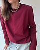 bluzki z długim rękawem damskie Longsleeve Art wine z poduchami