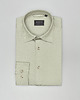 koszule męskie Koszula terranova 00554 długi rękaw zielony slim fit