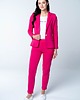 spodnie dresowe damskie Spodnie damskie Fuchsia Fever proste różowe z dresówki