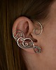 nausznice Nausznica zausznica kamień słoneczny wire wrapping