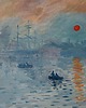 obrazy Obraz  ręcznie malowany Claude monet impresja wschodzącego słońca