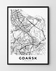 plakaty Plakat Mapa Gdańsk