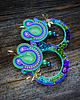 kolczyki soutache Kolorowe kolczyki sutasz z ważkami