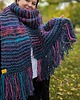 szale damskie Duży szal MAXCOLOR szalik  handmade " kosmiczne energie"