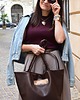 torby na ramię Skórzana torebka shopper - Sara