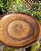 talerze, miski Duży drewniany półmisek (orzech, żywa krawędź)