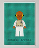 obrazy i plakaty do pokoju dziecięcego Lego Star Wars "Admirał Ackbar"