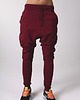 spodnie dresowe damskie Bordowe bawełniane damskie baggy pumpy
