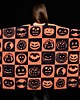 szale damskie HALLOWEEN PUMPKINS Chusta z nadrukiem