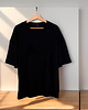 t-shirt damskie Czarna Unisex Oversize T-Shirt Basic