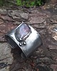 bransoletki wire wrapping Labradoryt -  bransoletka regulowana
