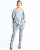 spodnie materiałowe damskie II ZIP: loose denim trousers