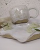 filiżanki Filiżanka ceramiczna bielona Natural