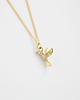 złote naszyjniki 16k Gold Plated Hummingbird Necklace