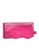 opaski na oczy CRYSTALLOVE Opaska na oczy z jedwabiu z kryształkami - hot pink