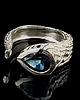 pierścionki srebrne Pierścionek london blue topaz
