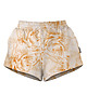 szorty damskie Shorty Spodenki Damskie DR.CROW Peonies Orange
