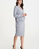 sukienki midi damskie Sukienka FORMALISTKA szary melanż