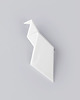 broszki Broszka Porcelanowa Origami Paw Biała