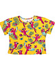 t-shirty dla dziewczynki Crop top Żółta Papuga - 98/104