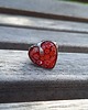 pierścionki - różne Millefiori w sercu - pierścionek regulowany